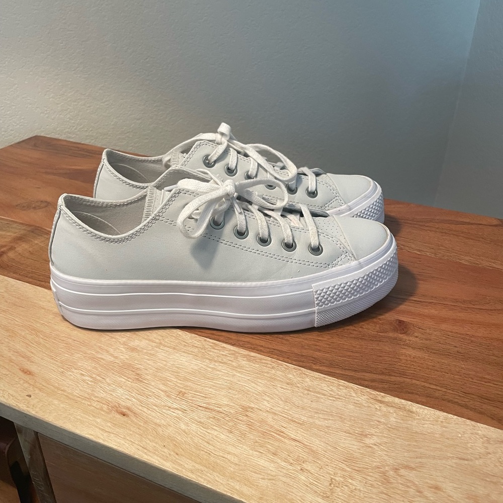 Light Grey Converse Platforms